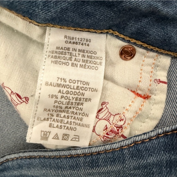 True Religion Women's Skinny Jeans in Light Blue, size 32 - Picture 3 of 6